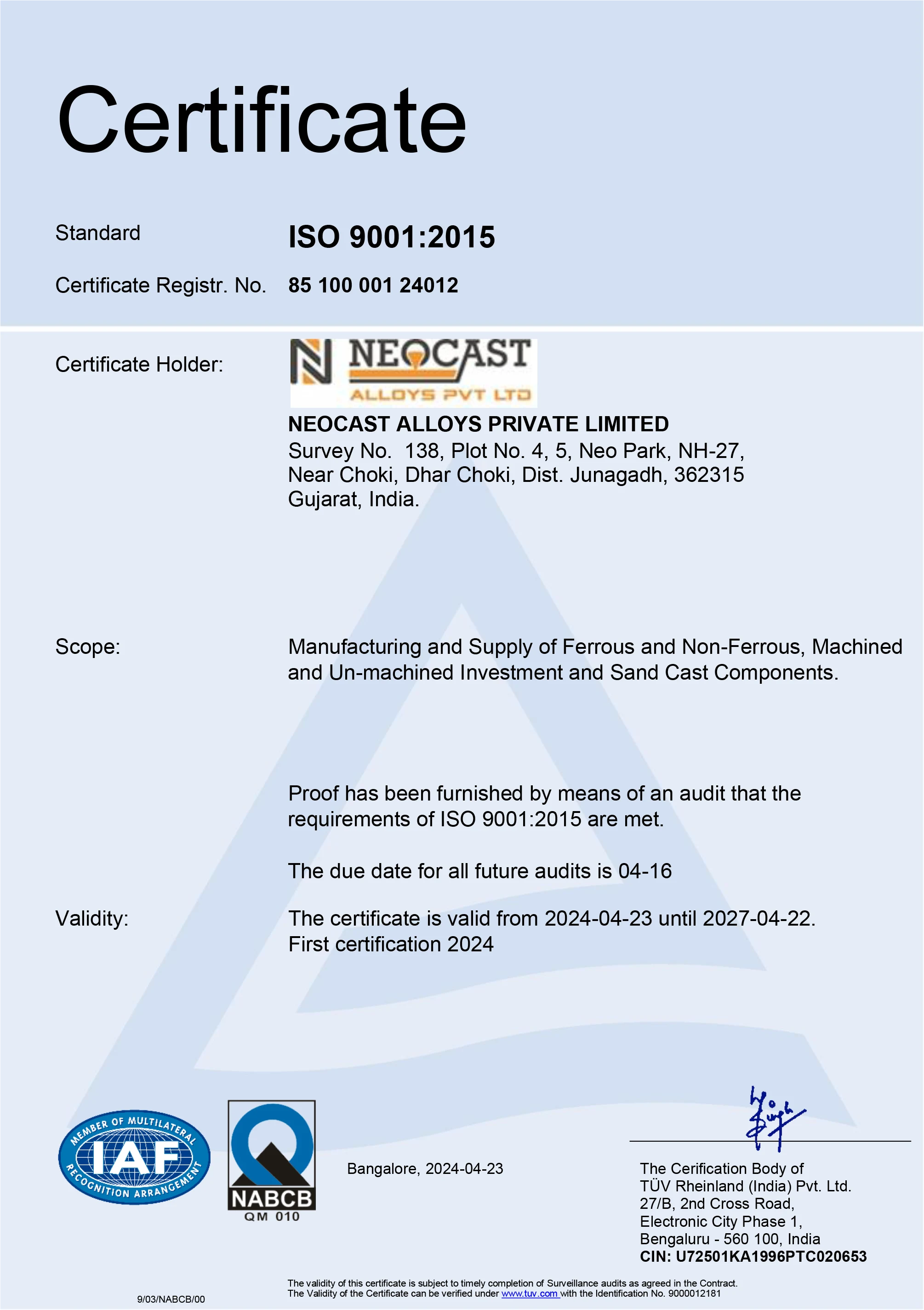 Quality Management System